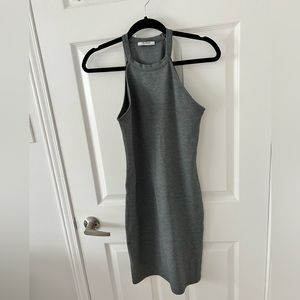 Zara Grey Bodycon Dress - Medium